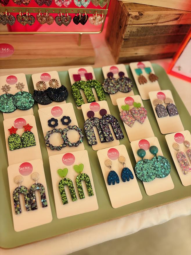 Boucles d'oreilles fantaisie Sacrée Paillette