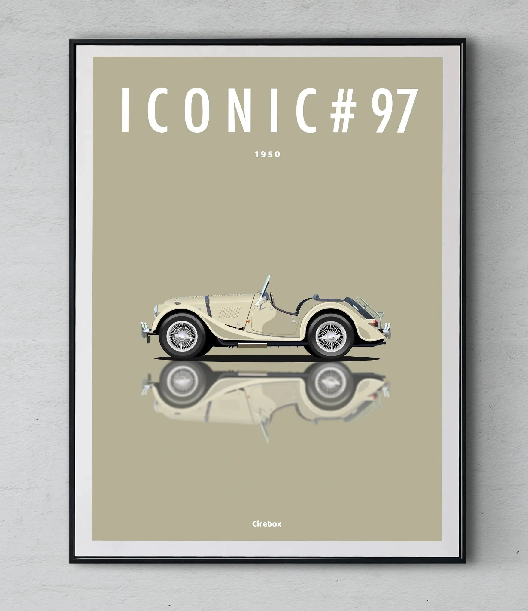 ICONIC MORGAN-Plus 4 #97 Iconic Car Toons