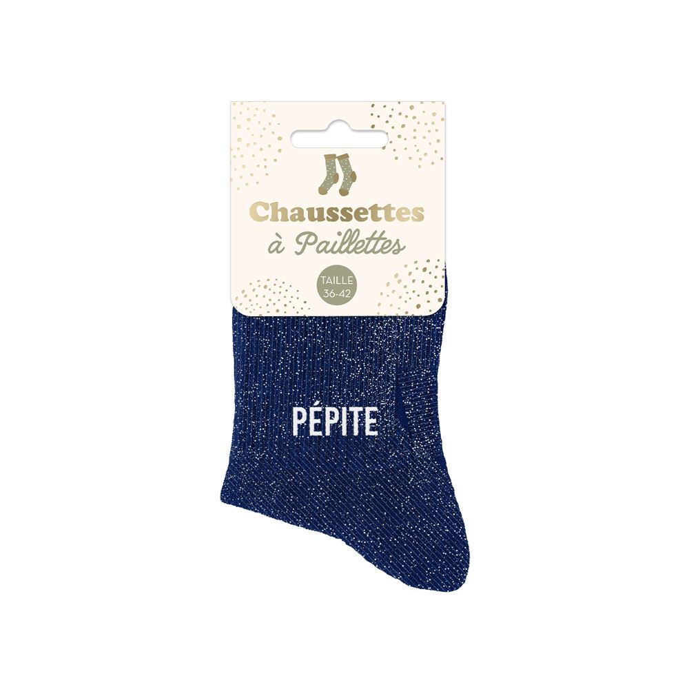 Chaussettes à paillettes "Pépite" STC
