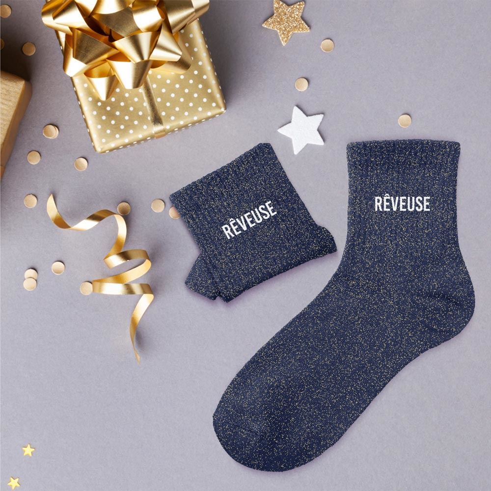 Chaussettes à paillettes "Rêveuse" STC