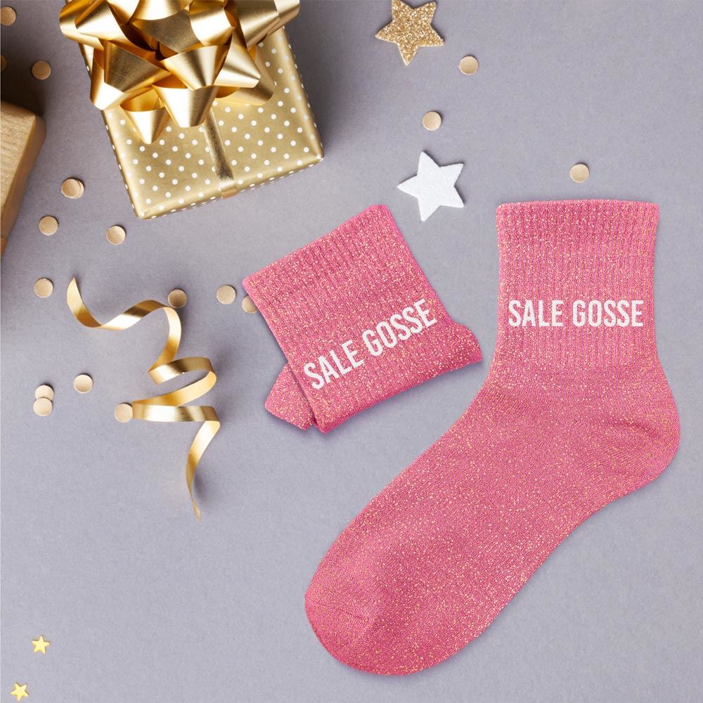 Chaussettes à paillettes "Sale Gosse" STC