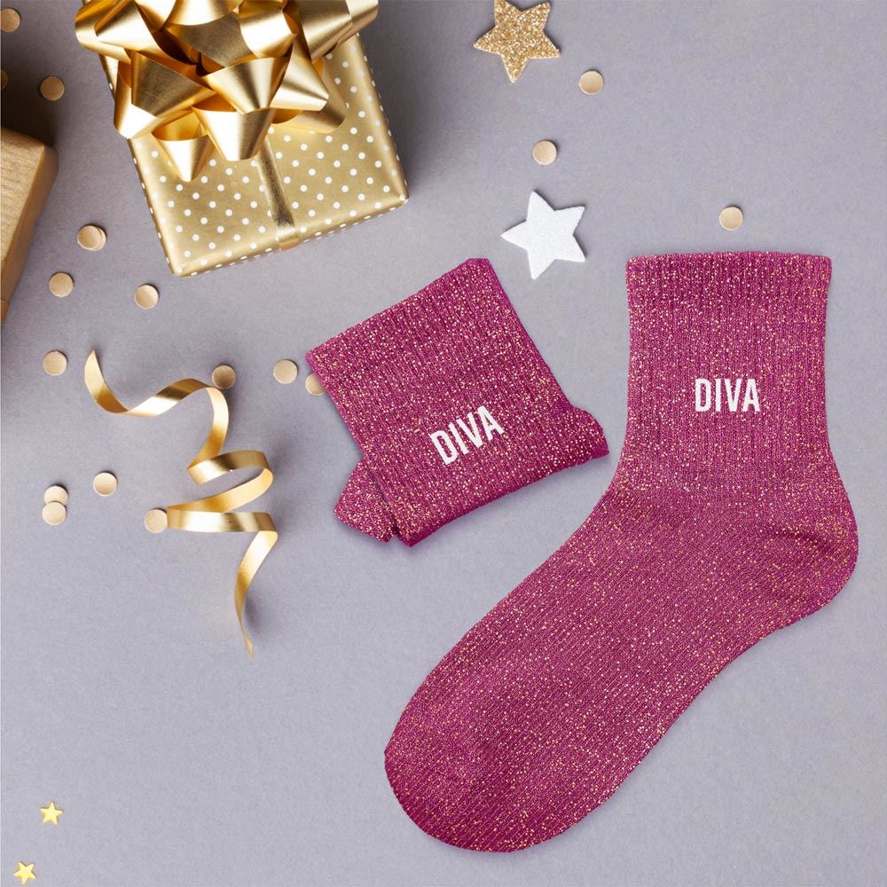 Chaussettes à paillettes "Diva" STC