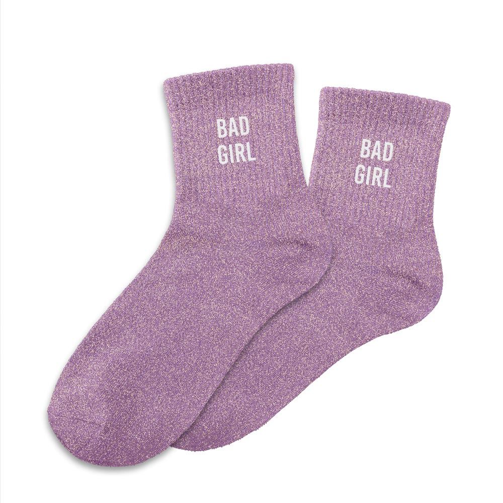 Chaussettes à paillettes "Bad Girl" STC