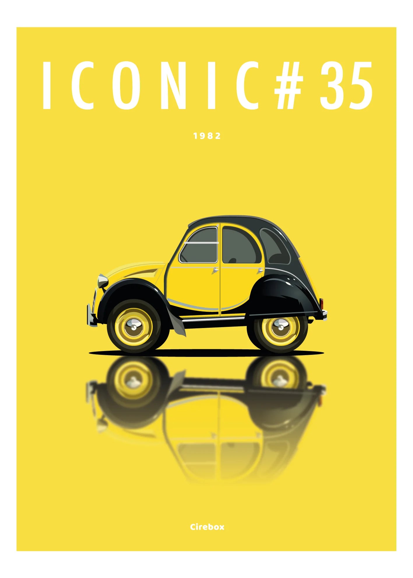 ICONIC CITROEN 2CV Charleston Jaune #35