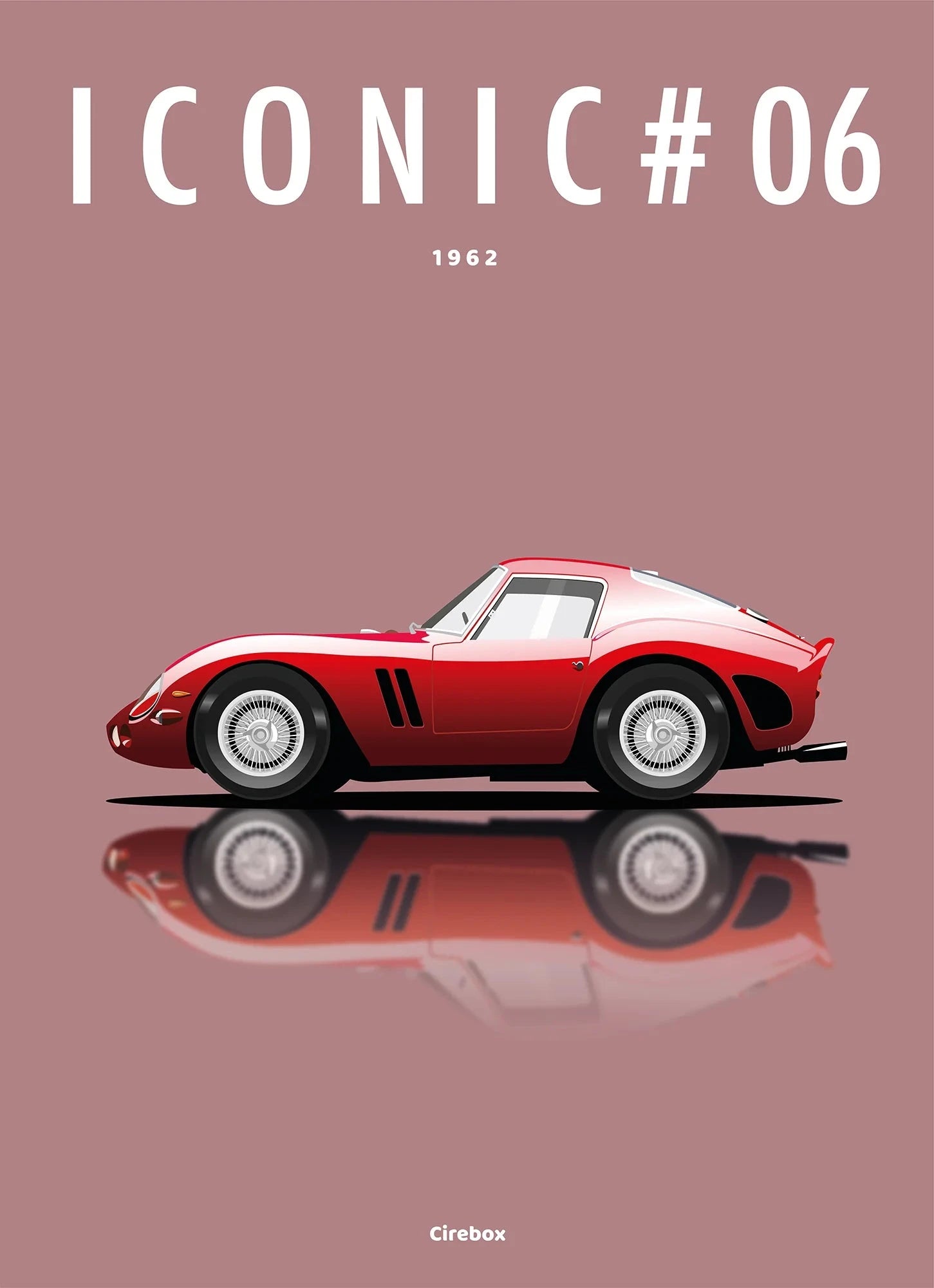 ICONIC FERRARI 250 GTO #06 Iconic Car Toons