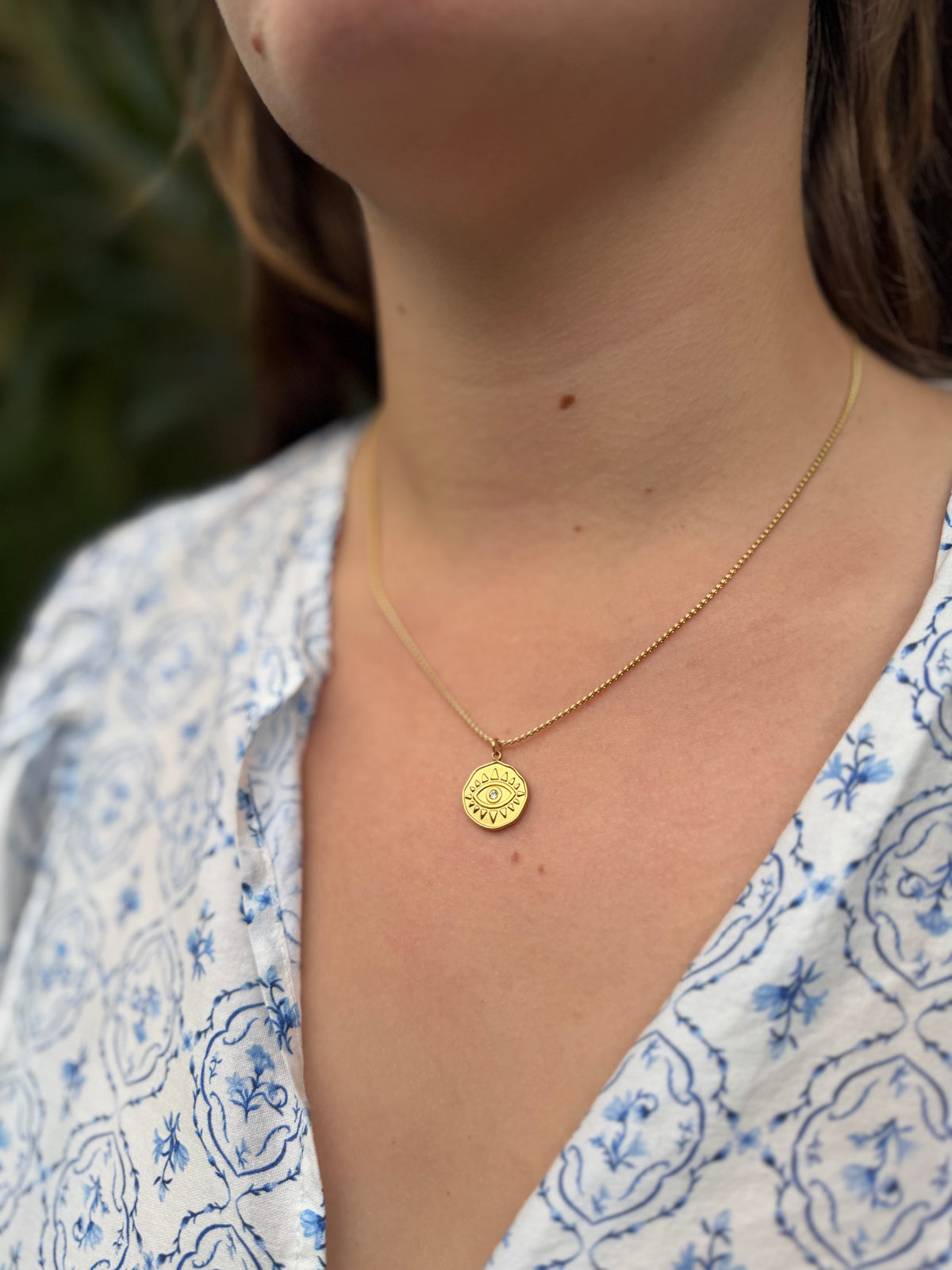 Collier Ibiza - L'œil scintillant Lunaria