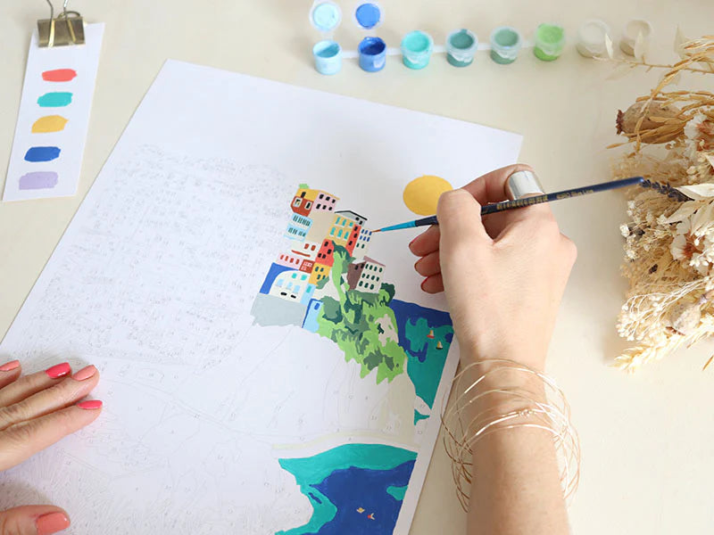 Coffret peinture au numéro - Cinque Terre