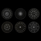 Petits réflecteurs pour rayons de vélo - Argent, Or, Anthracite