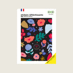 Stickers réfléchissants pour casque et vélo - Fleurs