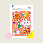 Stickers réfléchissants pour casque et vélo - Good Vibes