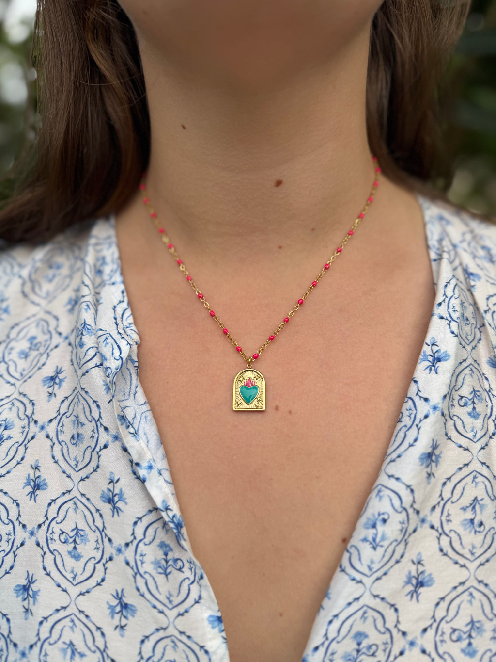 Collier Llorona - Le cœur Lunaria