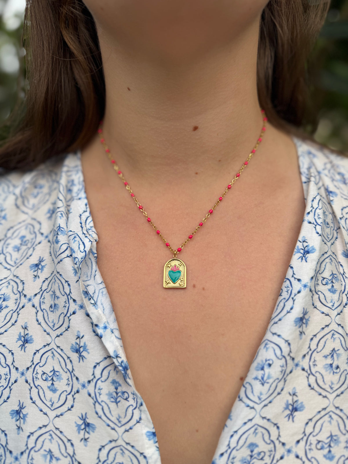 Collier Llorona - Le cœur Lunaria