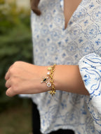 Bracelet charms Agnès Lunaria