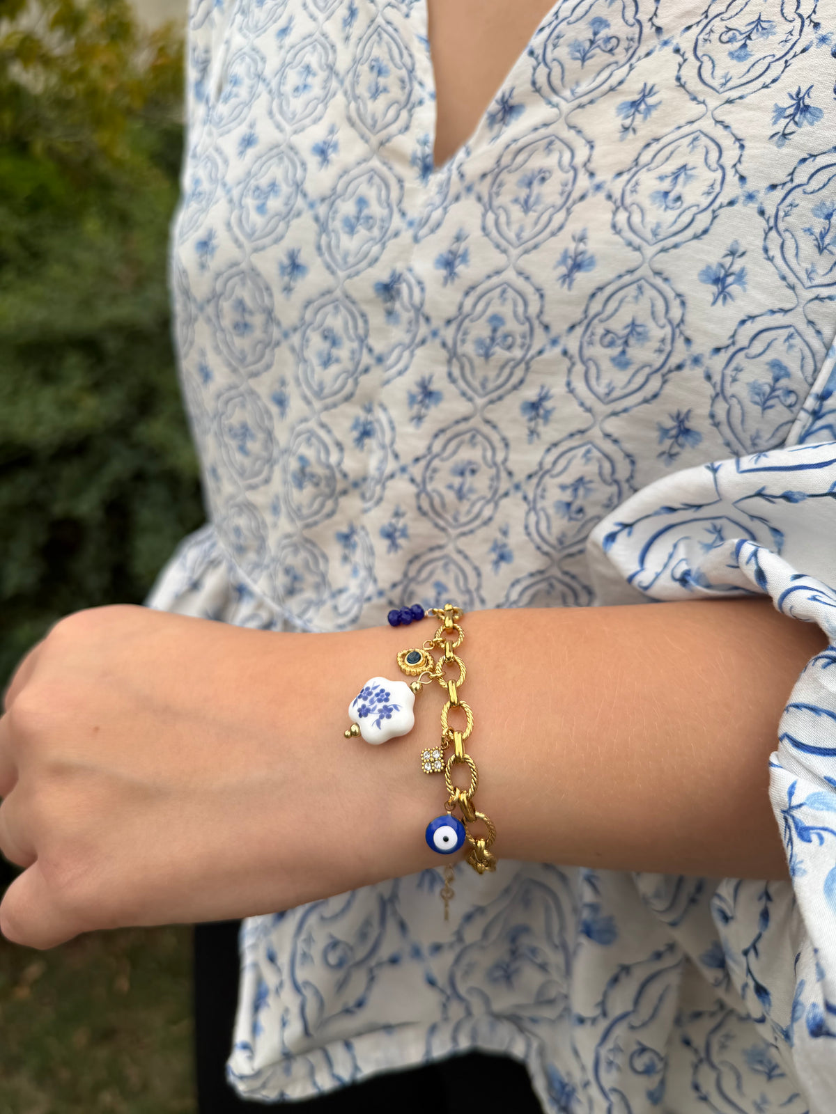 Bracelet charms Isabella Lunaria