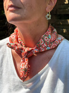 Foulard à arabesque rouge Léopold Store