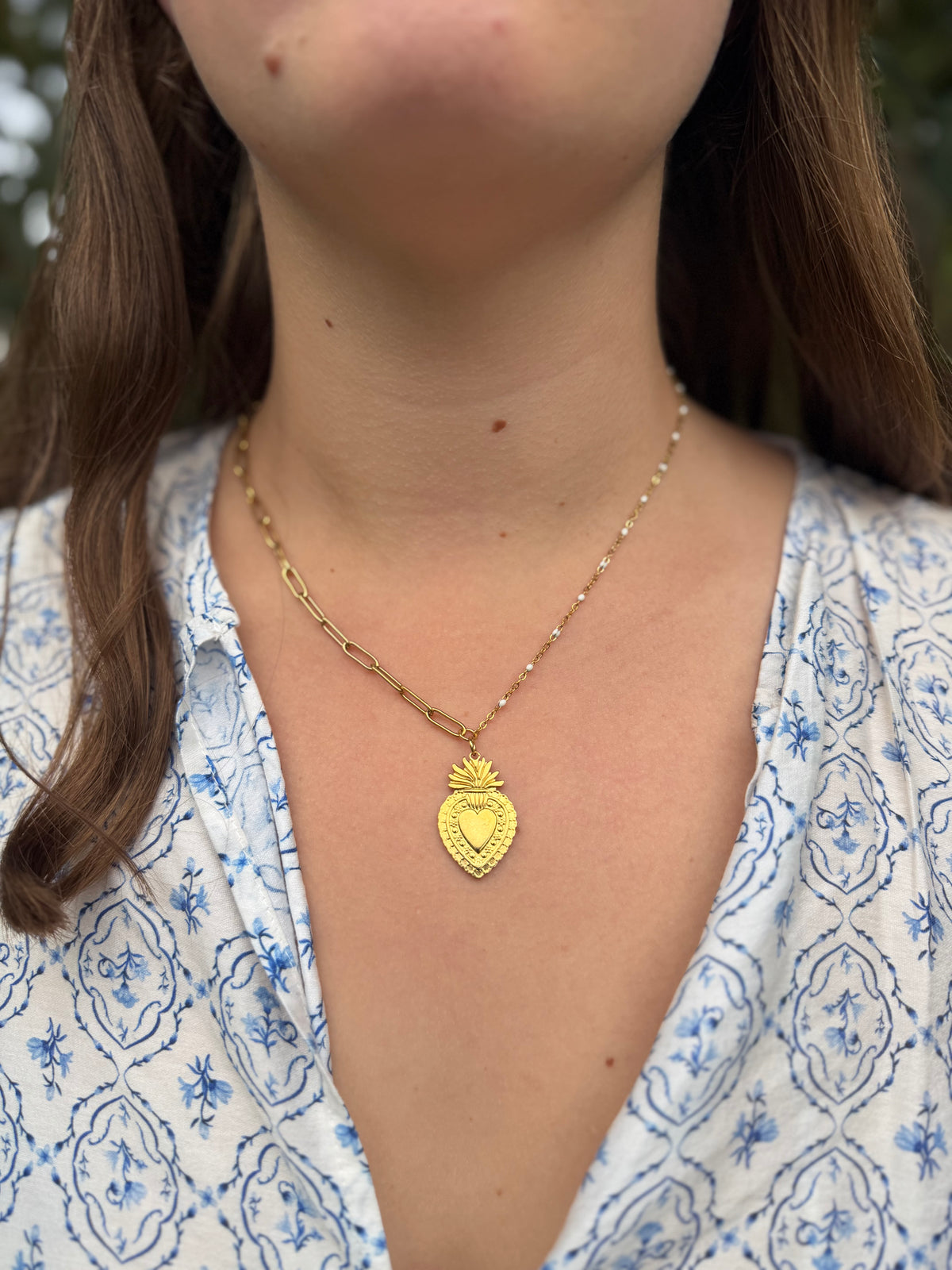 Collier Monica - Le grand cœur Lunaria