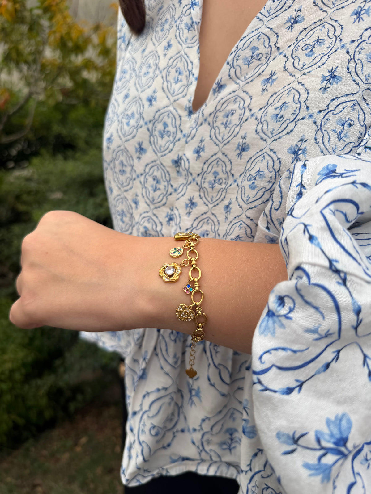 Bracelet charms Judith Lunaria