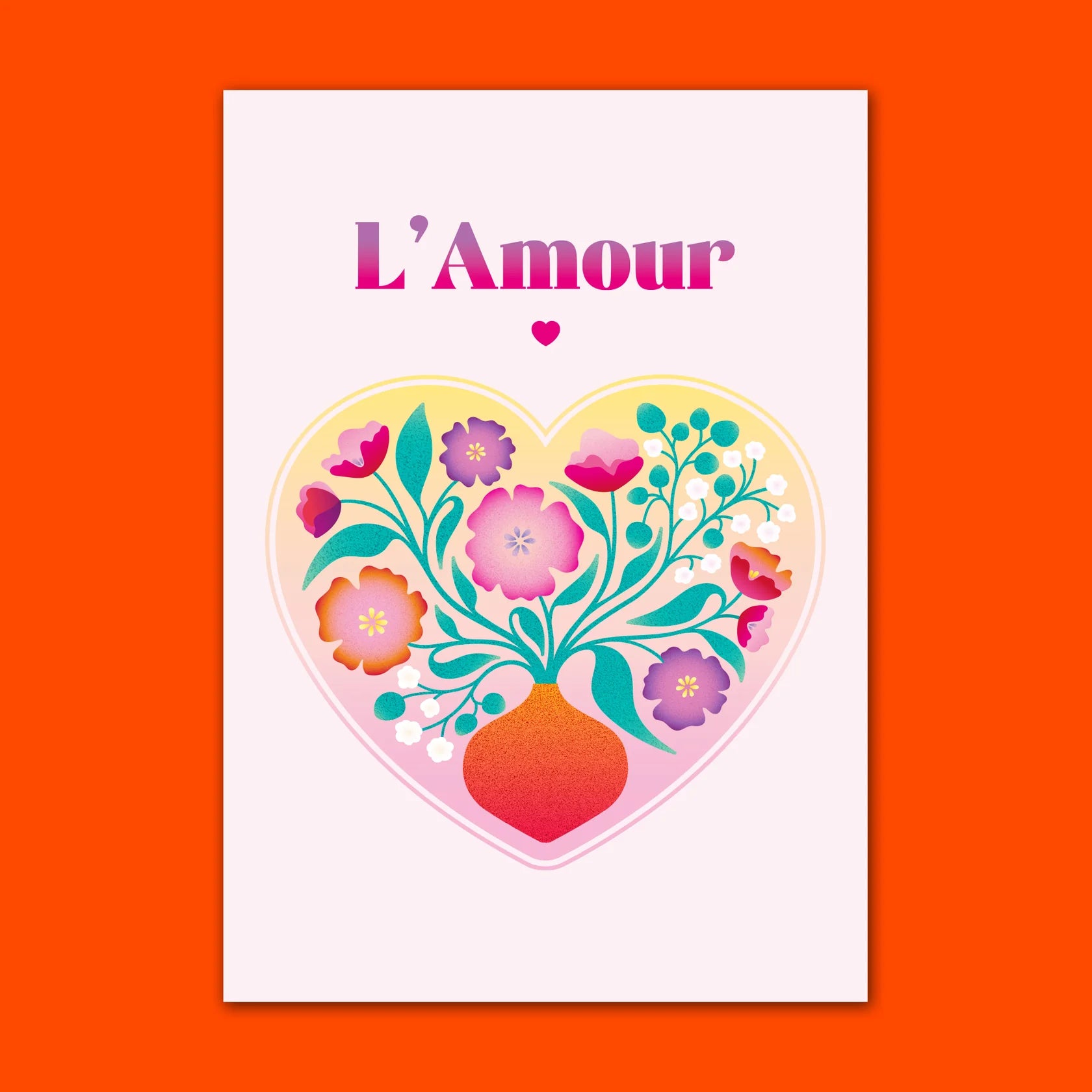 Carte L'Amour - Rose Zoé Billard