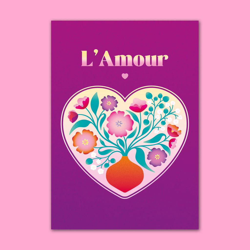 Carte L'Amour - Violet Zoé Billard