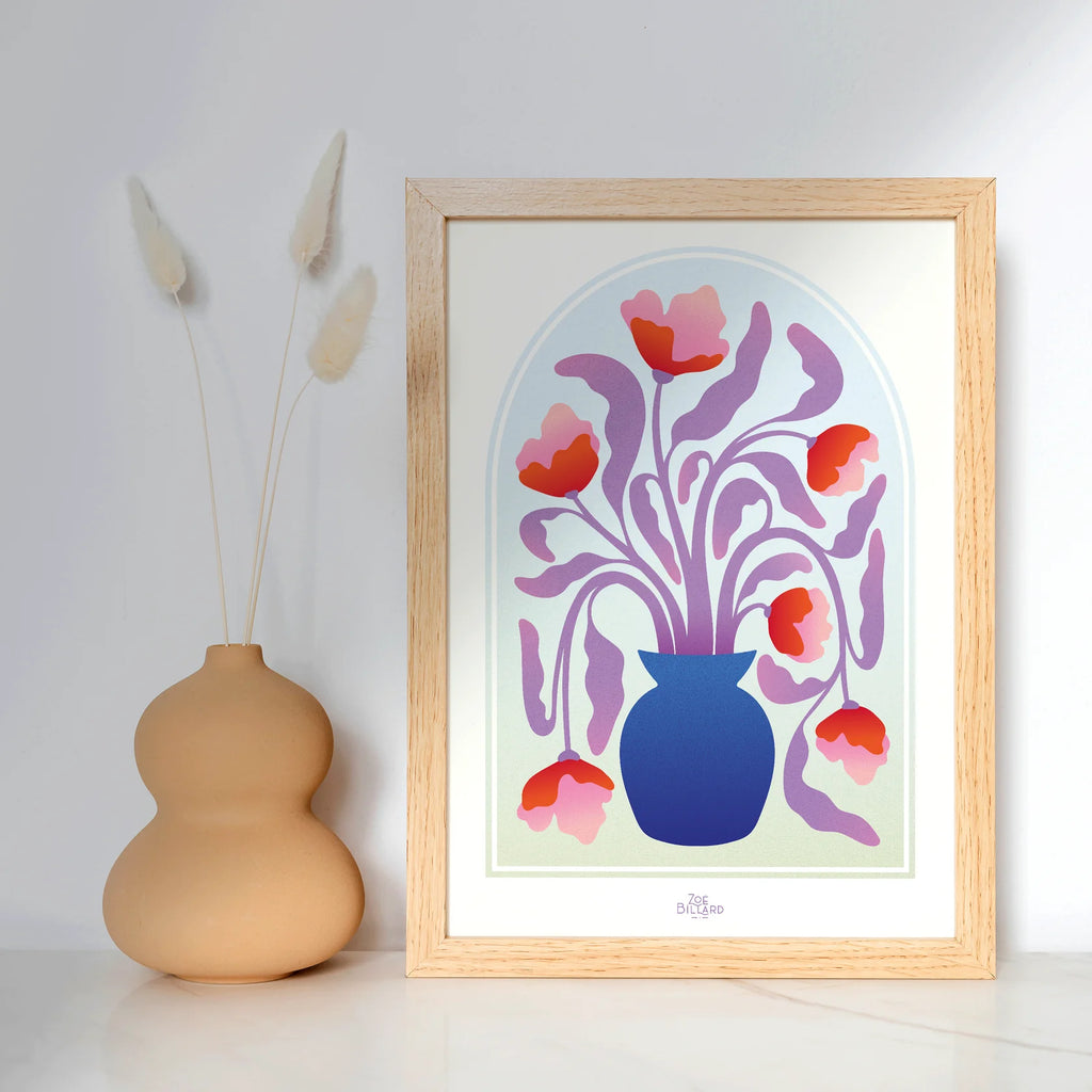 Arche Vase Bleu Zoé Billard