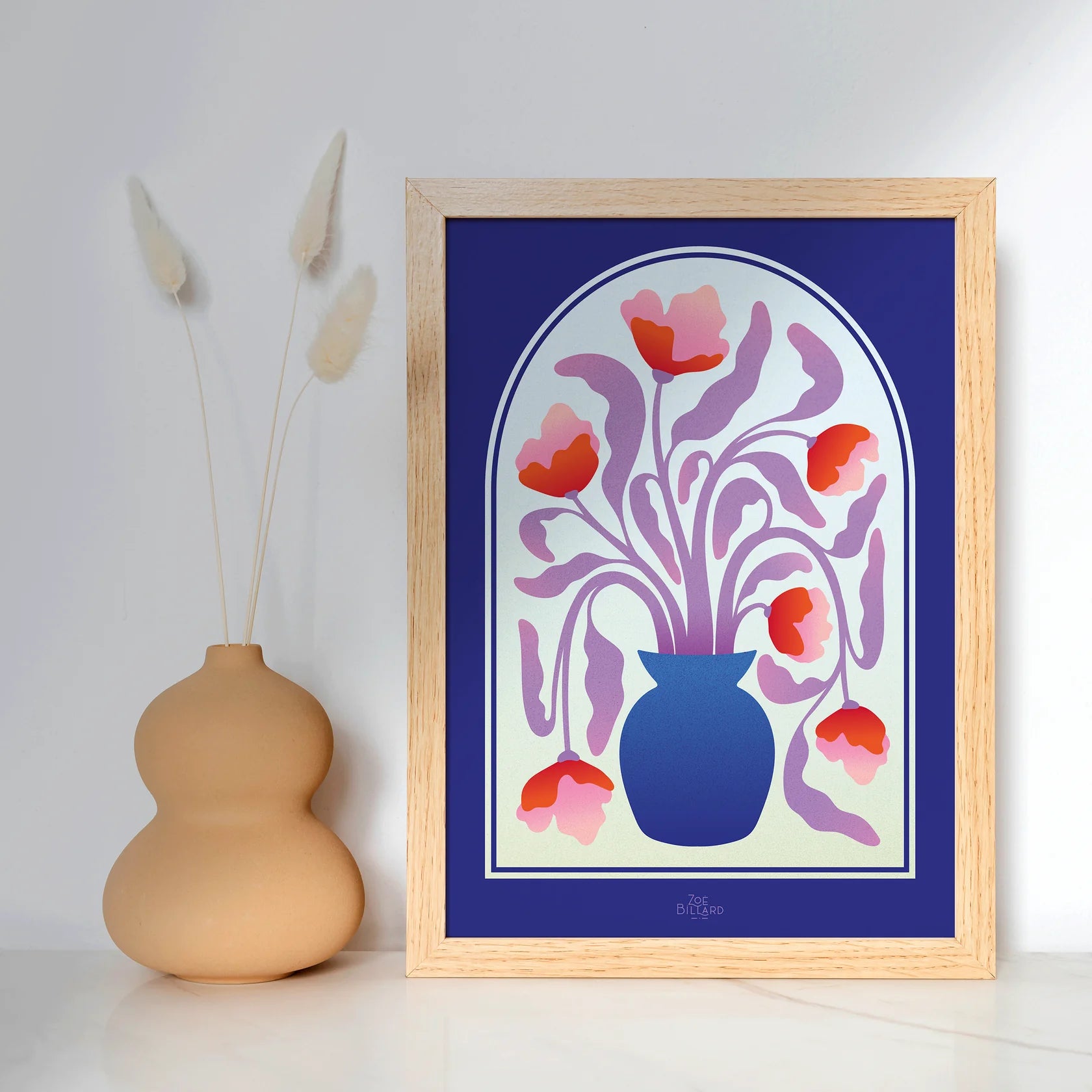 Arche Vase Bleu Zoé Billard