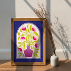 Arche Bleue Vase Violet Zoé Billard