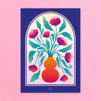 Arche Bleu Vase Orange Zoé Billard