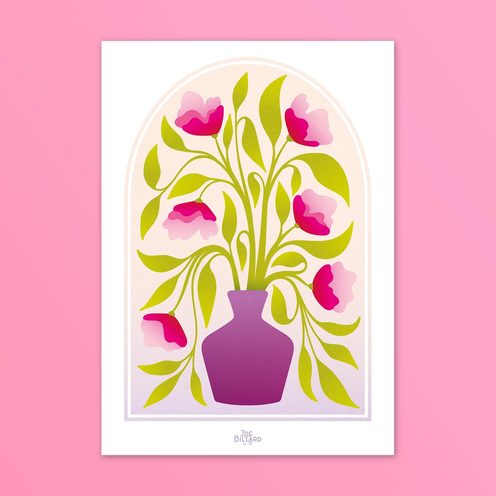 Arche Vase Violet Zoé Billard