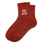 Chaussettes à paillettes "Bad Bitch" STC