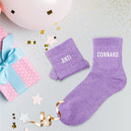 Chaussettes à paillettes duo "Anti Connard" STC