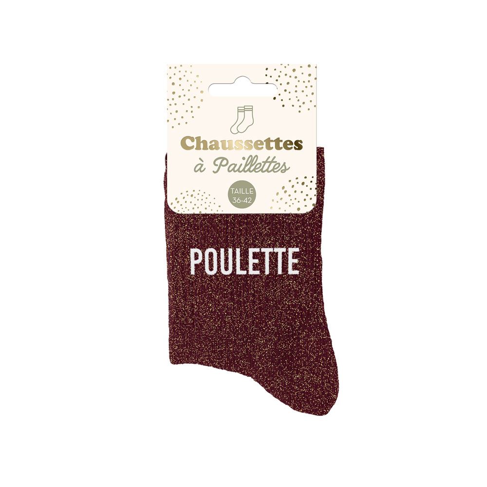 Chaussettes à paillettes "Poulette" STC