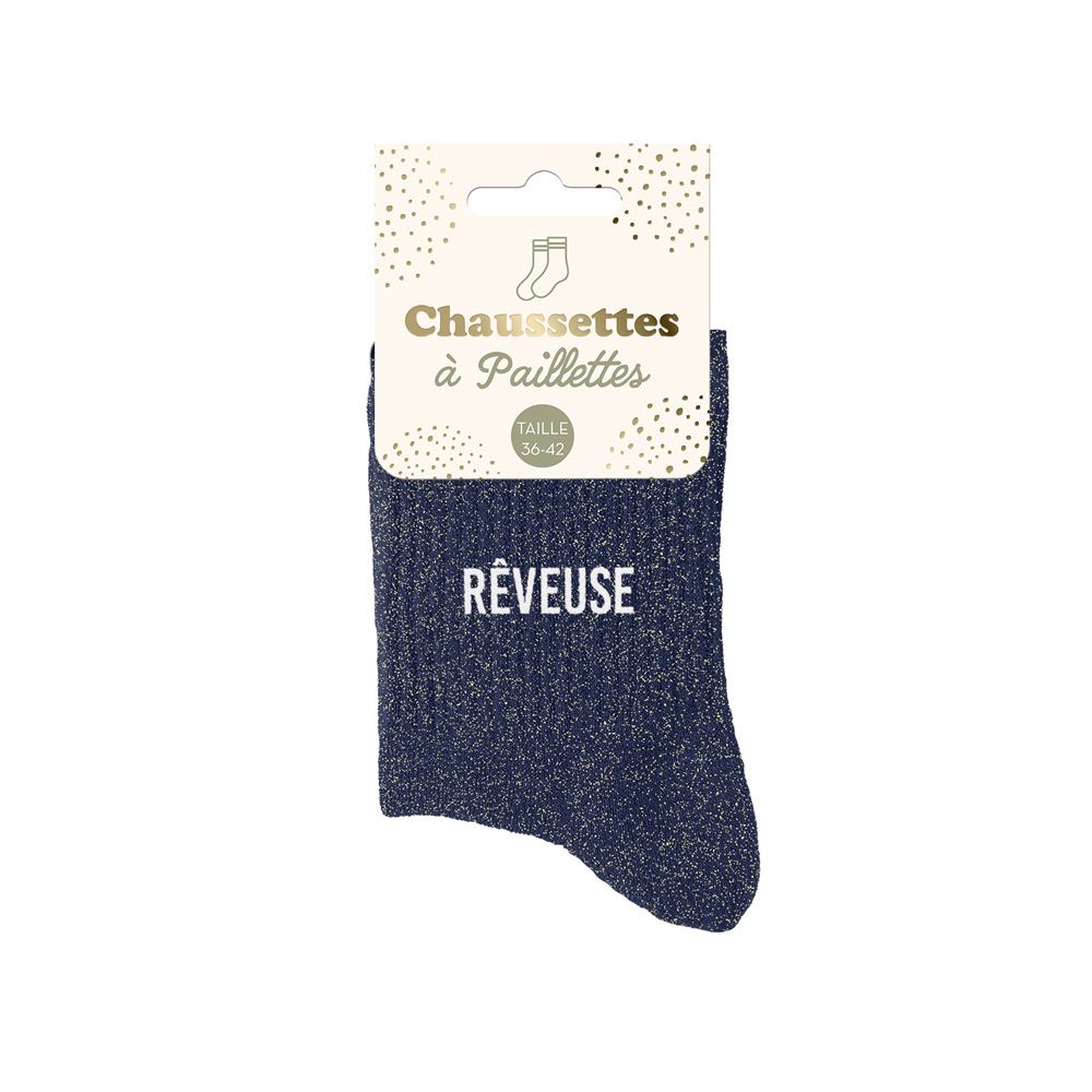 Chaussettes à paillettes "Rêveuse" STC