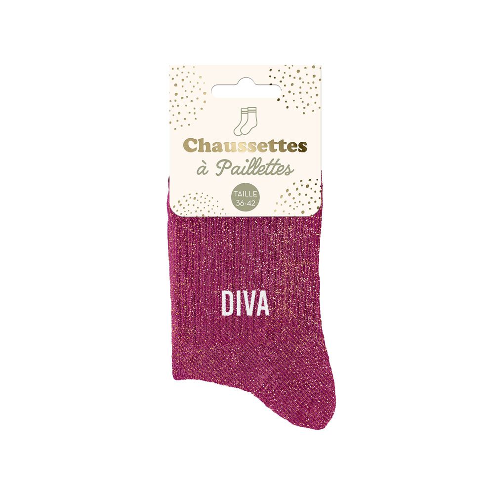 Chaussettes à paillettes "Diva" STC