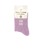 Chaussettes à paillettes "Bad Girl" STC