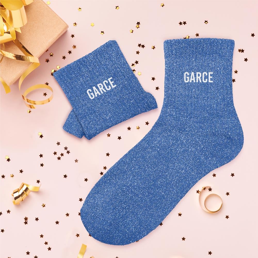 Chaussettes à paillettes "Garce" STC