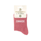 Chaussettes à paillettes "Connasse" STC
