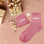 Chaussettes à paillettes "Connasse" STC