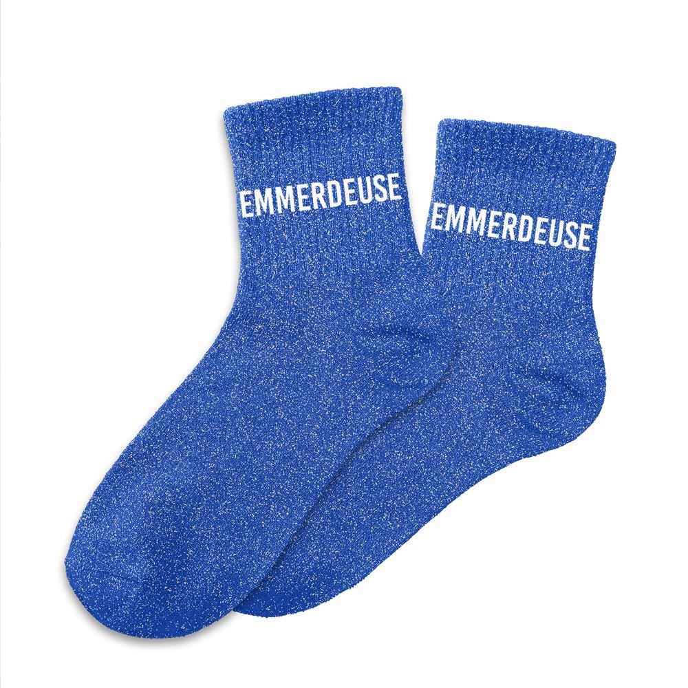 Chaussettes à paillettes "Emmerdeuse" STC