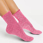 Chaussettes à paillettes roses STC