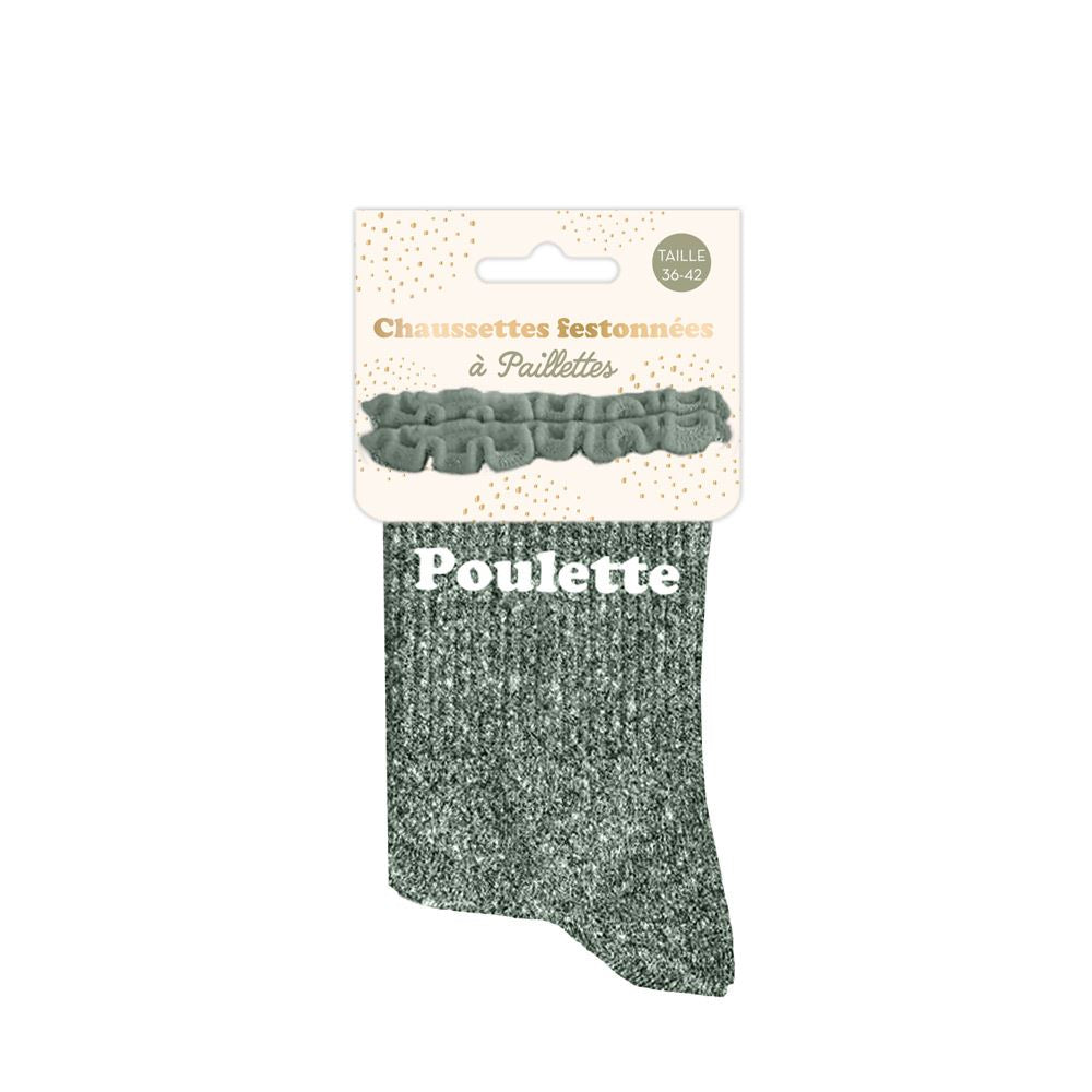 Chaussettes à paillettes "Poulette" STC