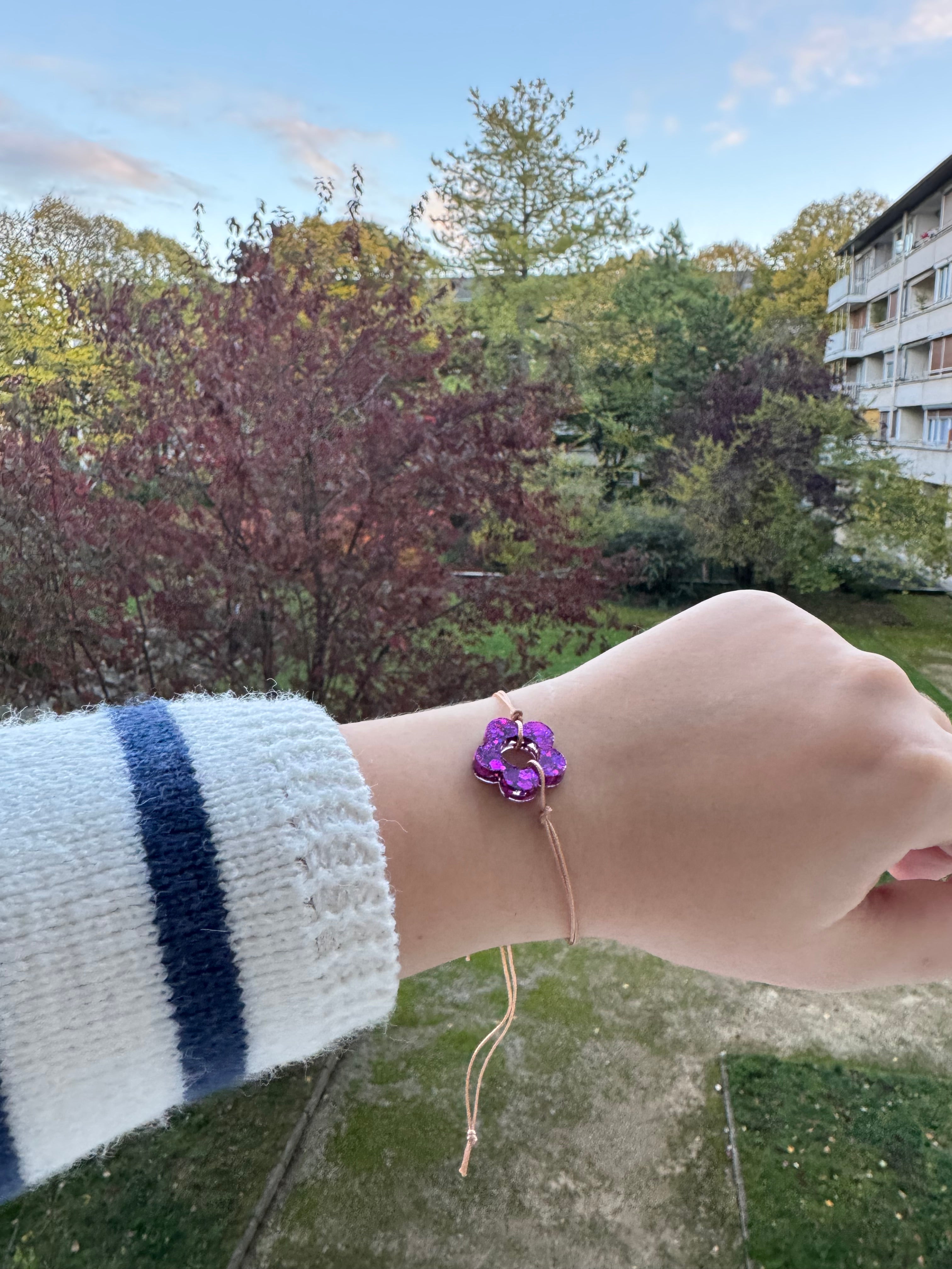 Bracelet - fil beige