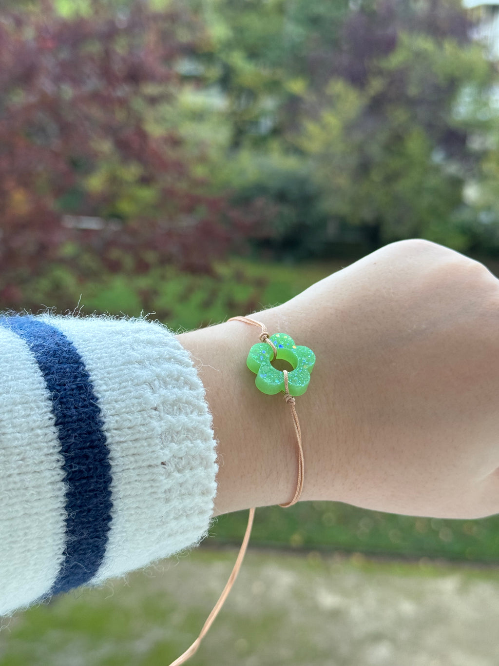 Bracelet - fil beige