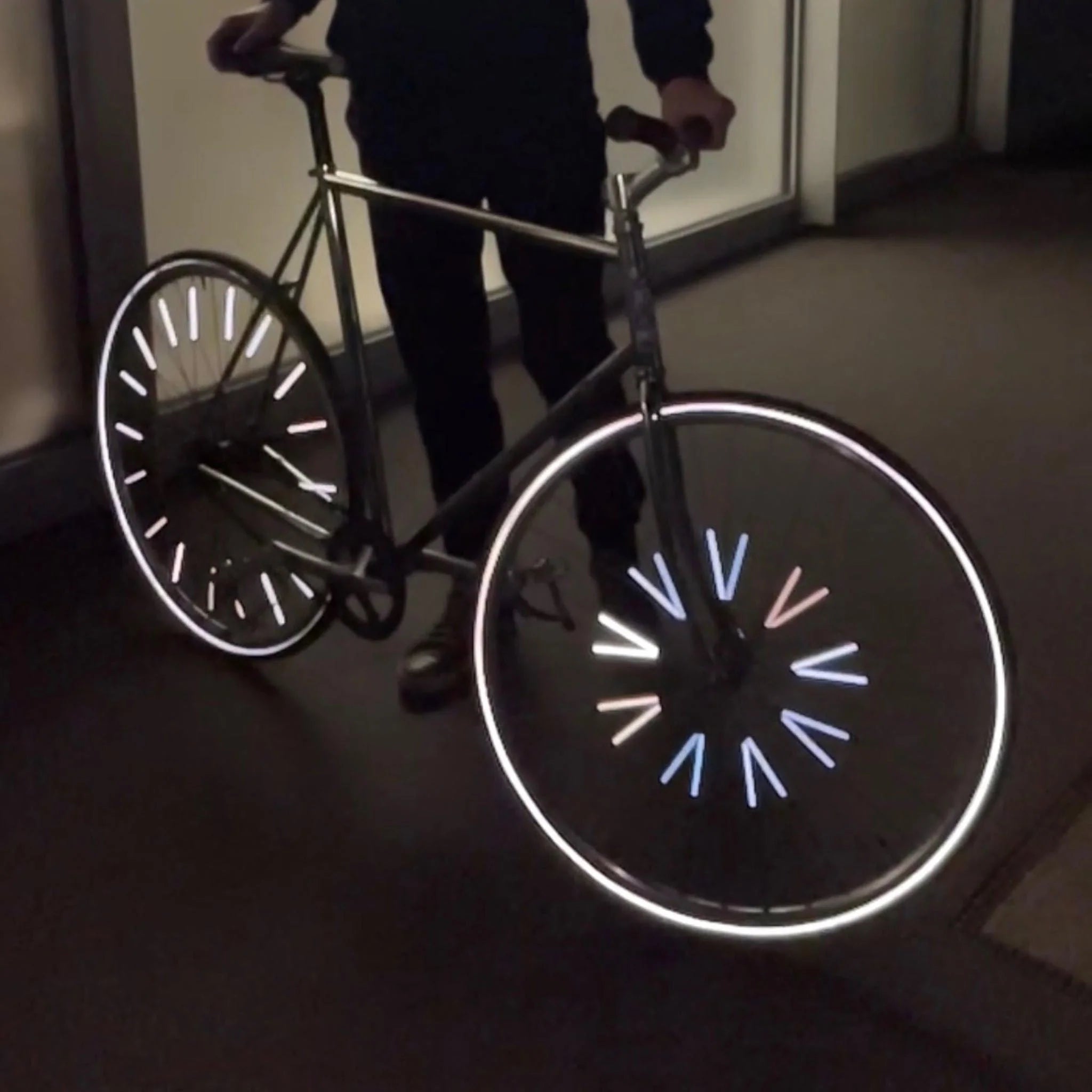 Petits réflecteurs pour rayons de vélo - fluo