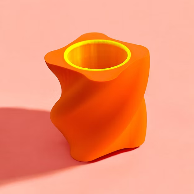 Vase Sway Neon Orange Pink Stories