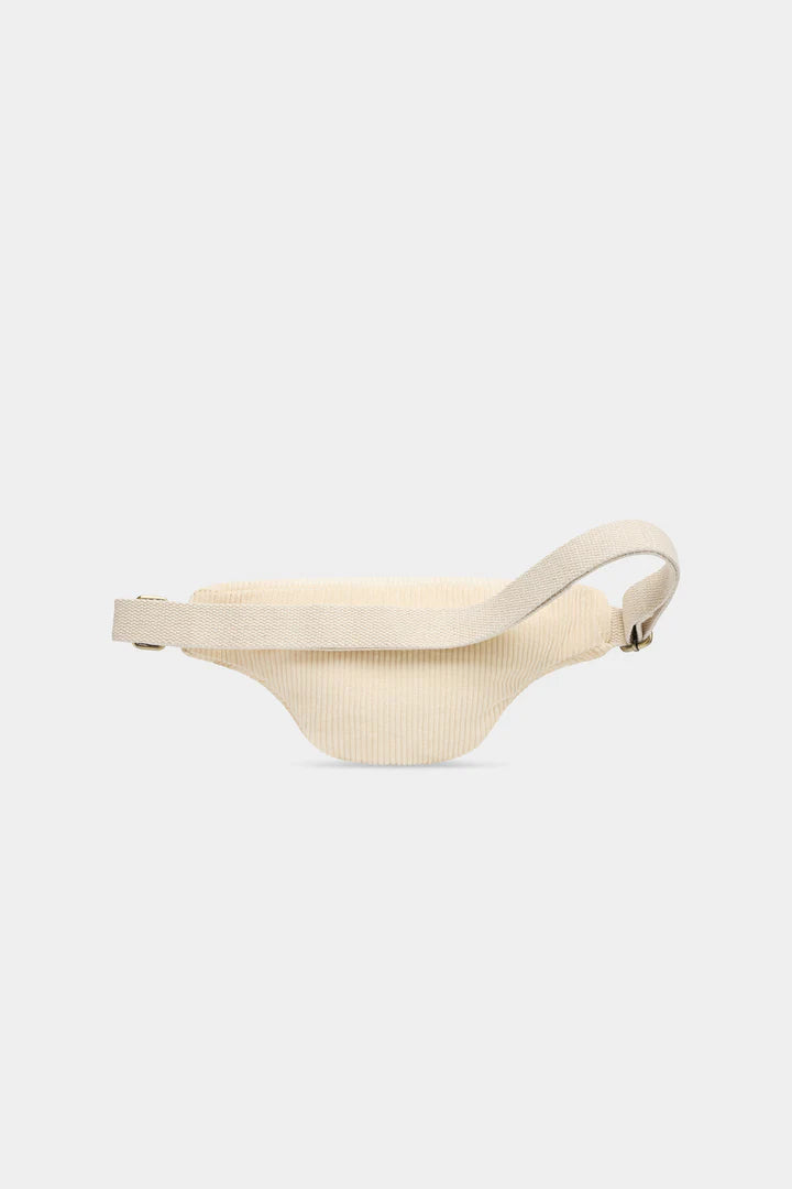 Sac banane Olivia Velours Beige
