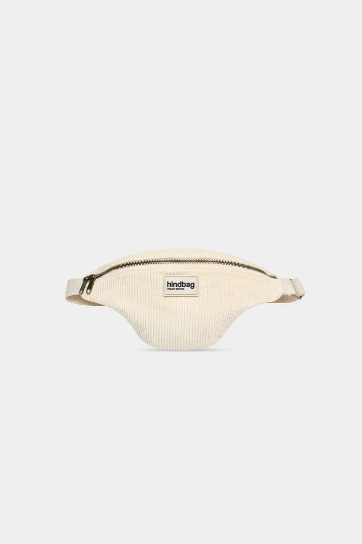 Sac banane Olivia Velours Beige