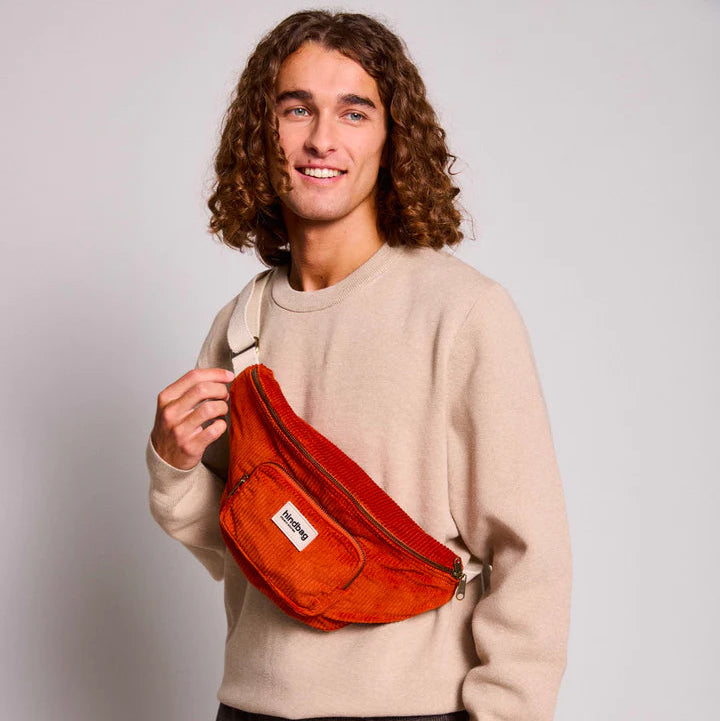 Sac Banane Sofia Velours Brique