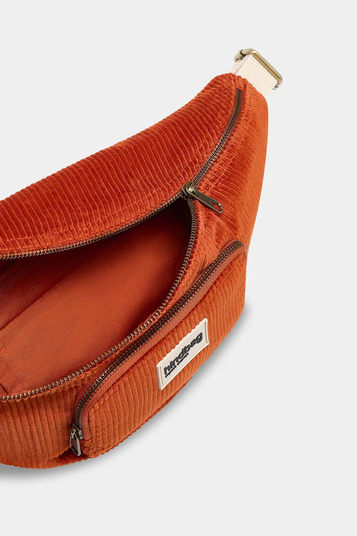 Sac Banane Sofia Velours Brique