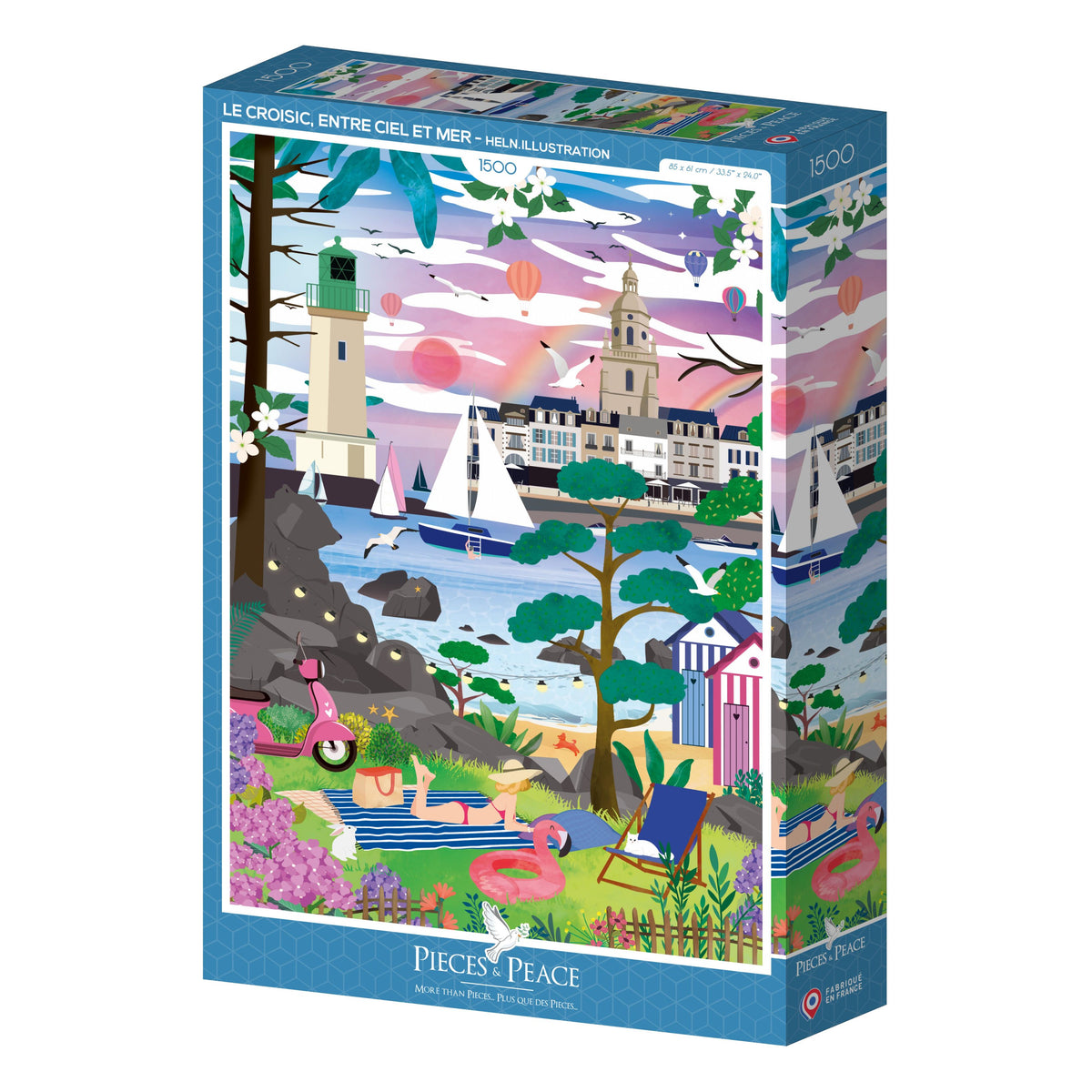 Puzzle 1500p. - Le Croisic, entre Ciel et Mer Pieces & Peace