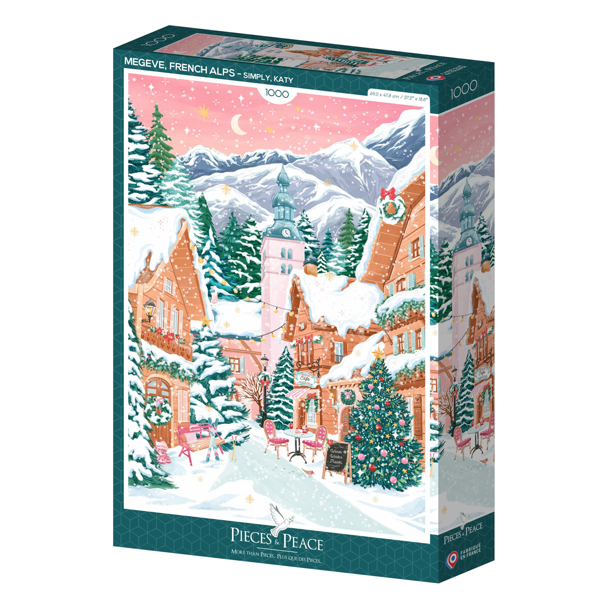 Puzzle 1000p. - Megève, Alpes Françaises Pieces & Peace